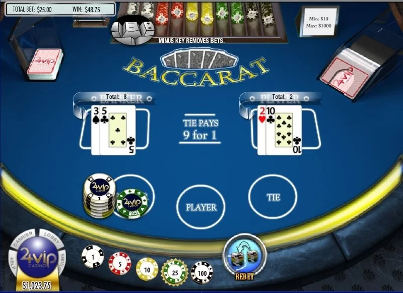 Online Baccarat Card Values