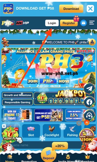 Step 1: Go to the Official Betting Website and Click the Login Button