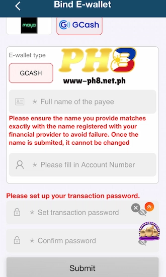 💎 Step 4: Create a 6-digit transaction password.